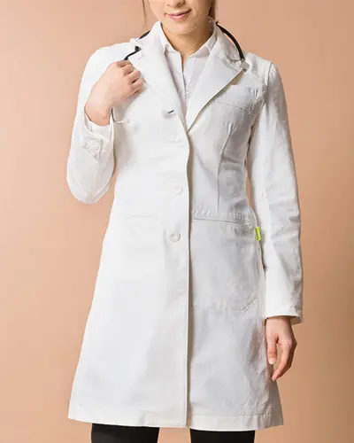 レディース デニム ドクターコート おしゃれ白衣のプロフェッサーズラウンド公式通販