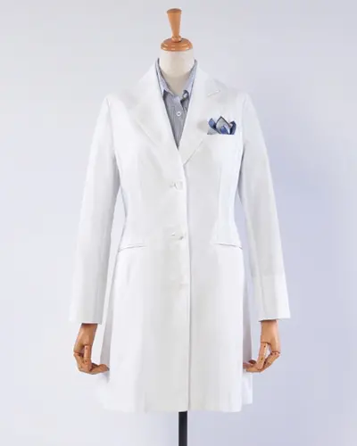 フィールドワールドベースライン レディース ドクターコート おしゃれ白衣のプロフェッサーズラウンド公式通販