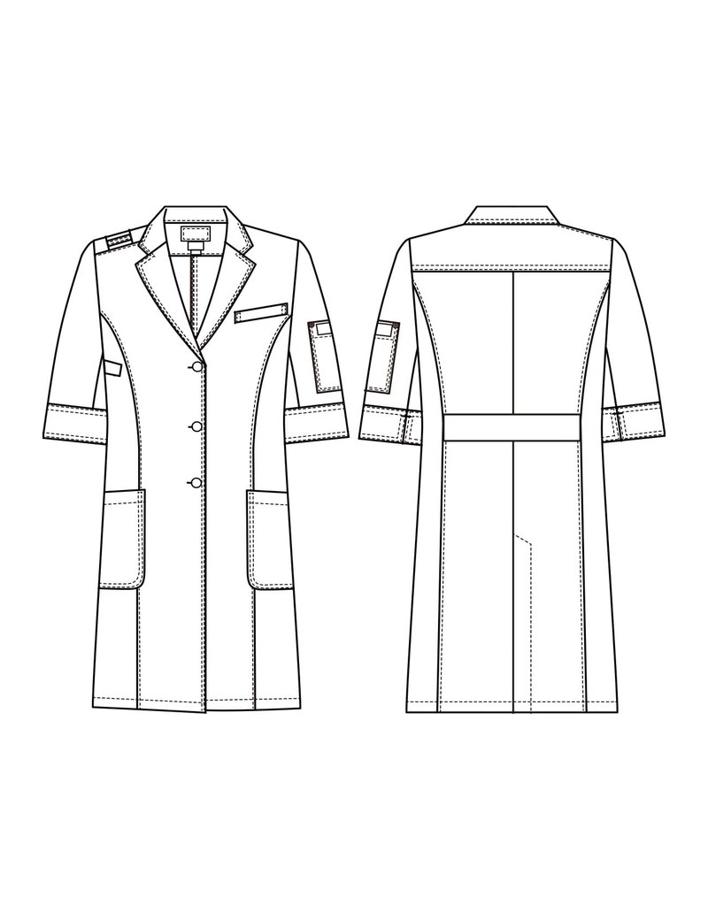 レディース シングルコート（7分袖）  Dickies(ディッキーズ) 2533PR 15枚目