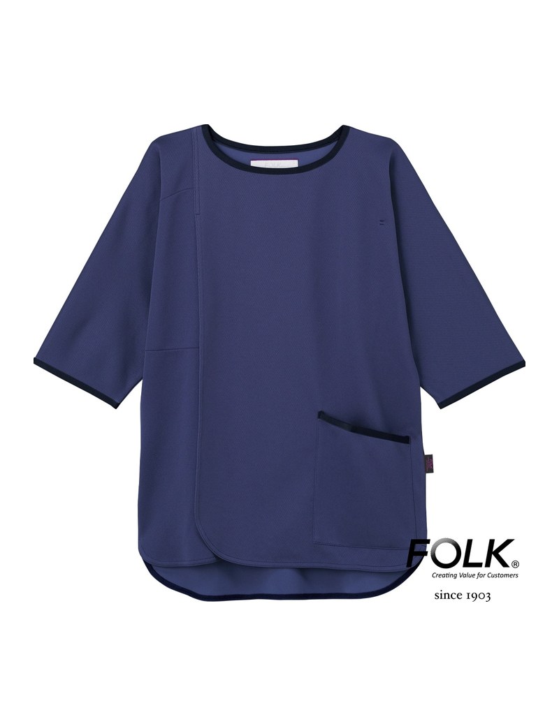 7086BK / フォーク 検診衣