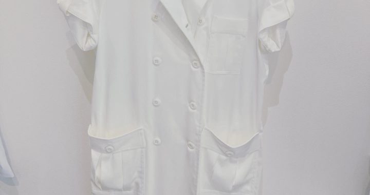 レディス”半袖”白衣 -サファリモチーフ レディス ドクターコート(swan)